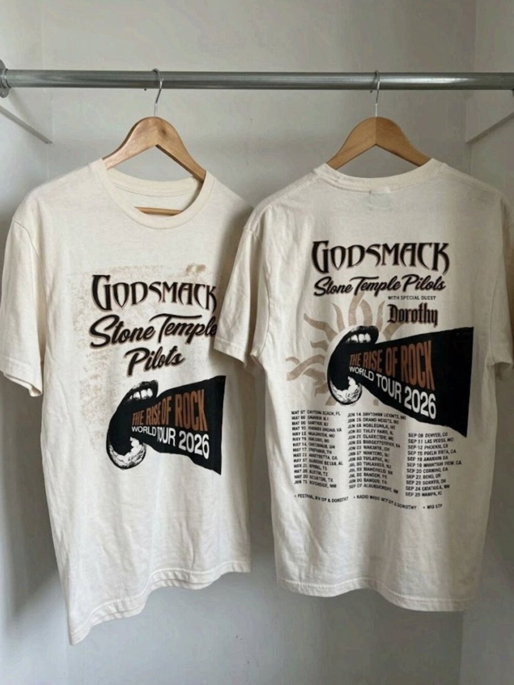 Godsmack The Rise Of Rock Tour T-Shirt Reprint